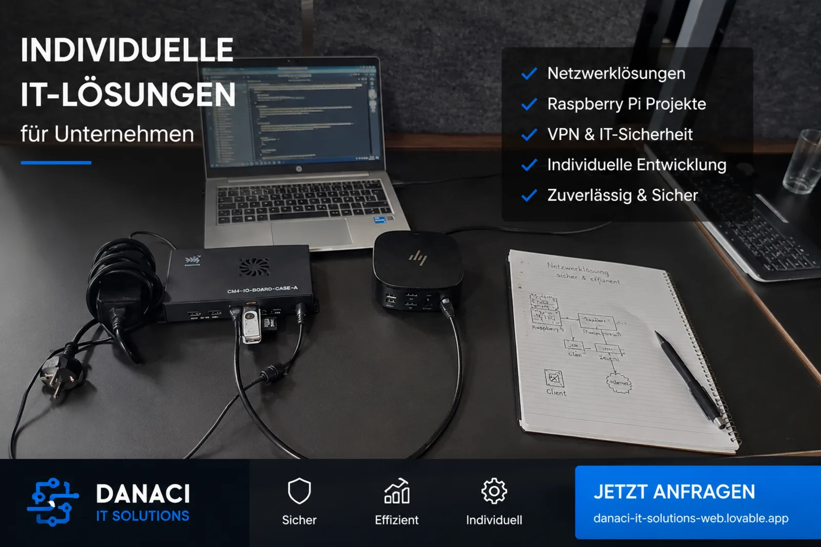 VPN- und Netzwerklösung mit Raspberry Pi VPN- und Netzwerklösung mit Raspberry Pi – individuelles IT-Projekt von Danaci IT Solutions
